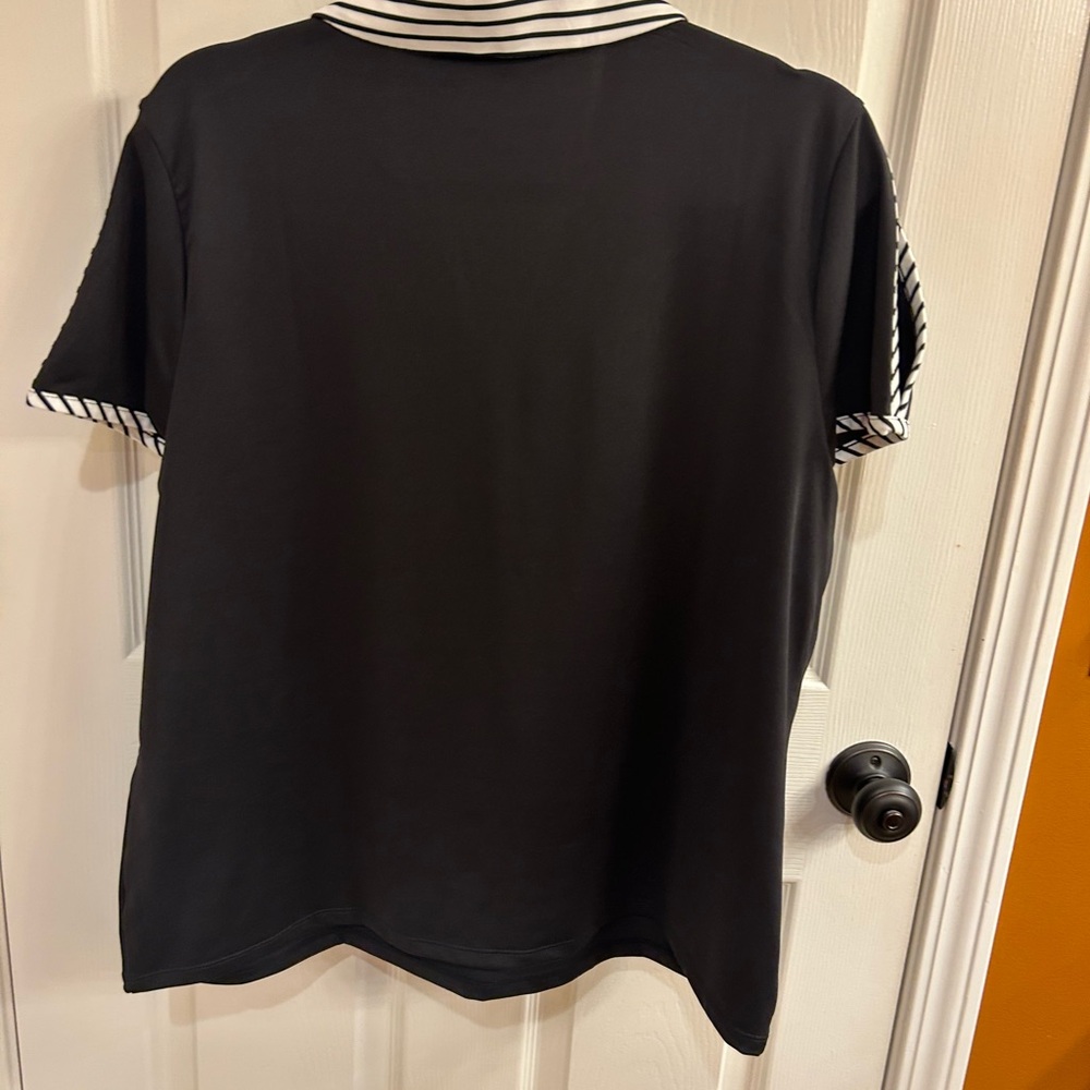 Chico's Black Size XL size 3 Striped Collar top
New without tags - Picture 6 of 7